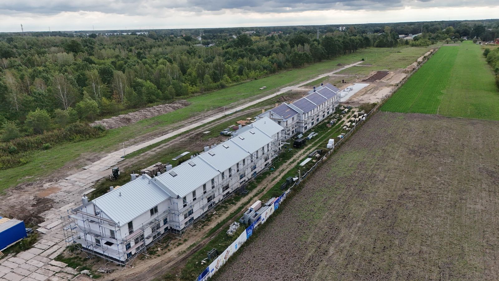 Postępy na budowie Osiedla Słonecznego w Sulejówku