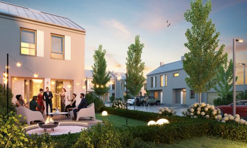 Новый жилой комплекс в продаже – поселок с детским садом – Nova Magdalenka 7 в Сломине