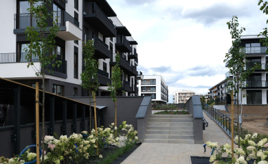 Progress on the construction of the Miasto Ogród 6 estate in Ożarów Mazowiecki