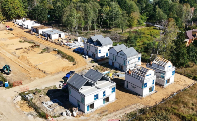 Postępy na&nbsp;budowie osiedla Wille przy Lesie – pierwszy etap prawie cały wyprzedany!