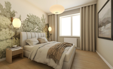 An example of a 62 m² apartment realization by Gotowe Mieszkanie.