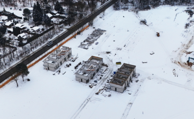Pierwsza fotorelacja z budowy osiedla Arkady Walendów – luty 2026