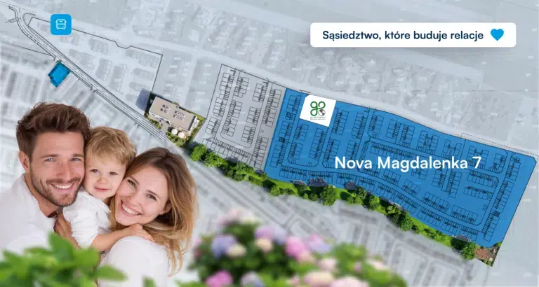 grafika pokazująca okolicę osiedla nova magdalenka 7 i odpowiadająca na pytanie czy warto wyprowadzić się pod miasto