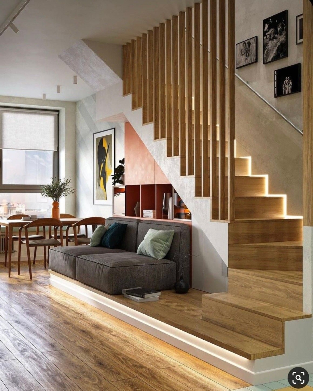 inspiracja jak wykończyć schody w domu od dewelopera schody pokryte drewnem